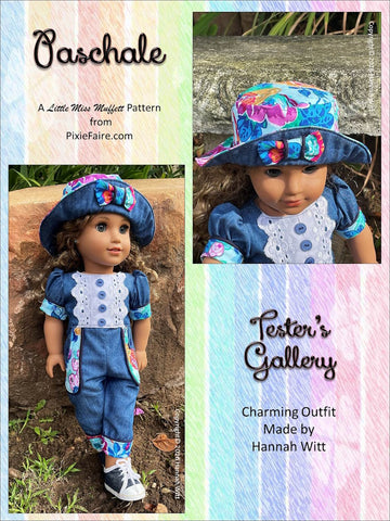 Little Miss Muffett 18 Inch Modern Paschale 18" Doll Clothes Pattern Pixie Faire