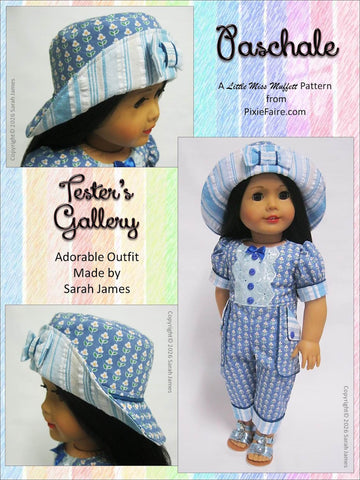 Little Miss Muffett 18 Inch Modern Paschale 18" Doll Clothes Pattern Pixie Faire