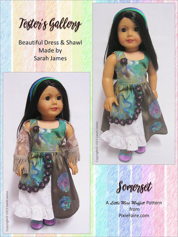Little Miss Muffett 18 Inch Modern Somerset 18" Doll Clothes Pattern Pixie Faire