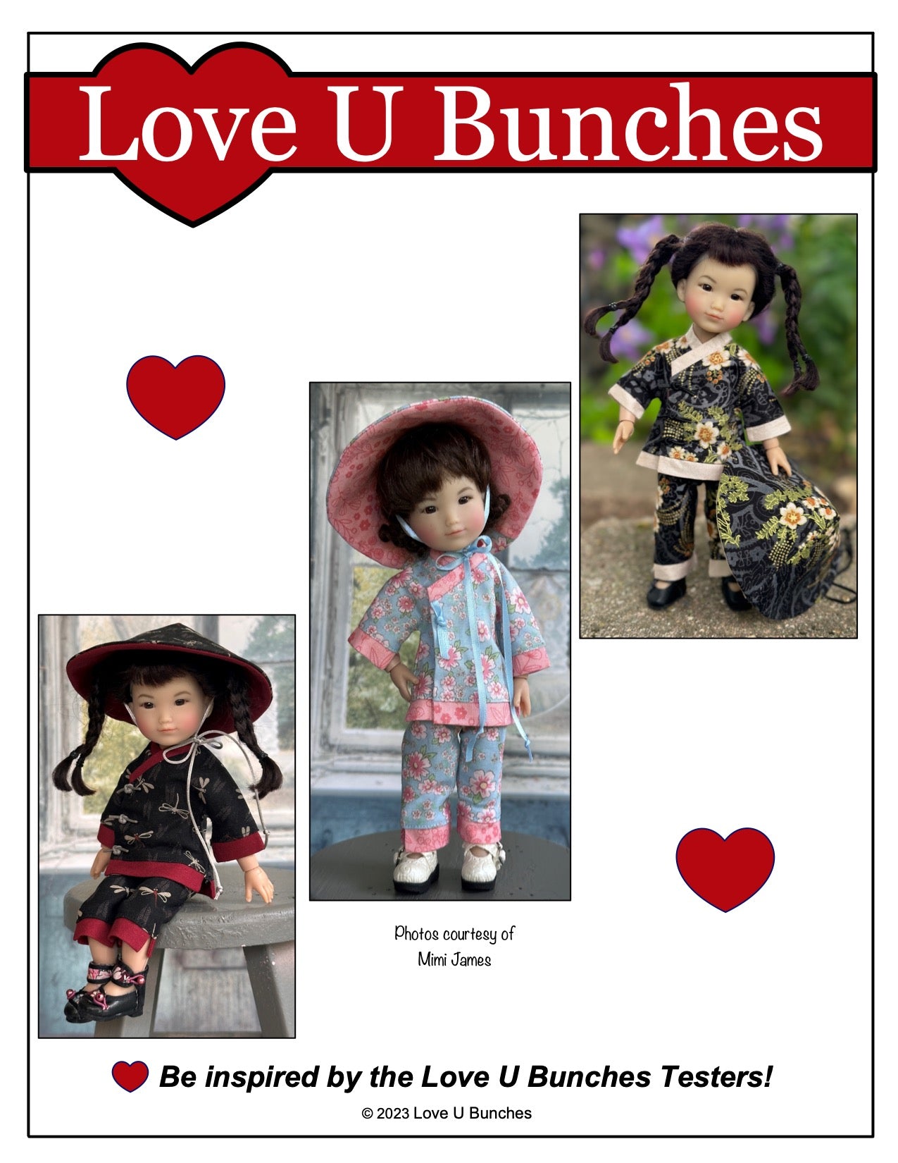 Love U Bunches 8" BJD Shanku Ensemble for 8 Inch BJD such as Ten Ping and Mini Sara Pixie Faire