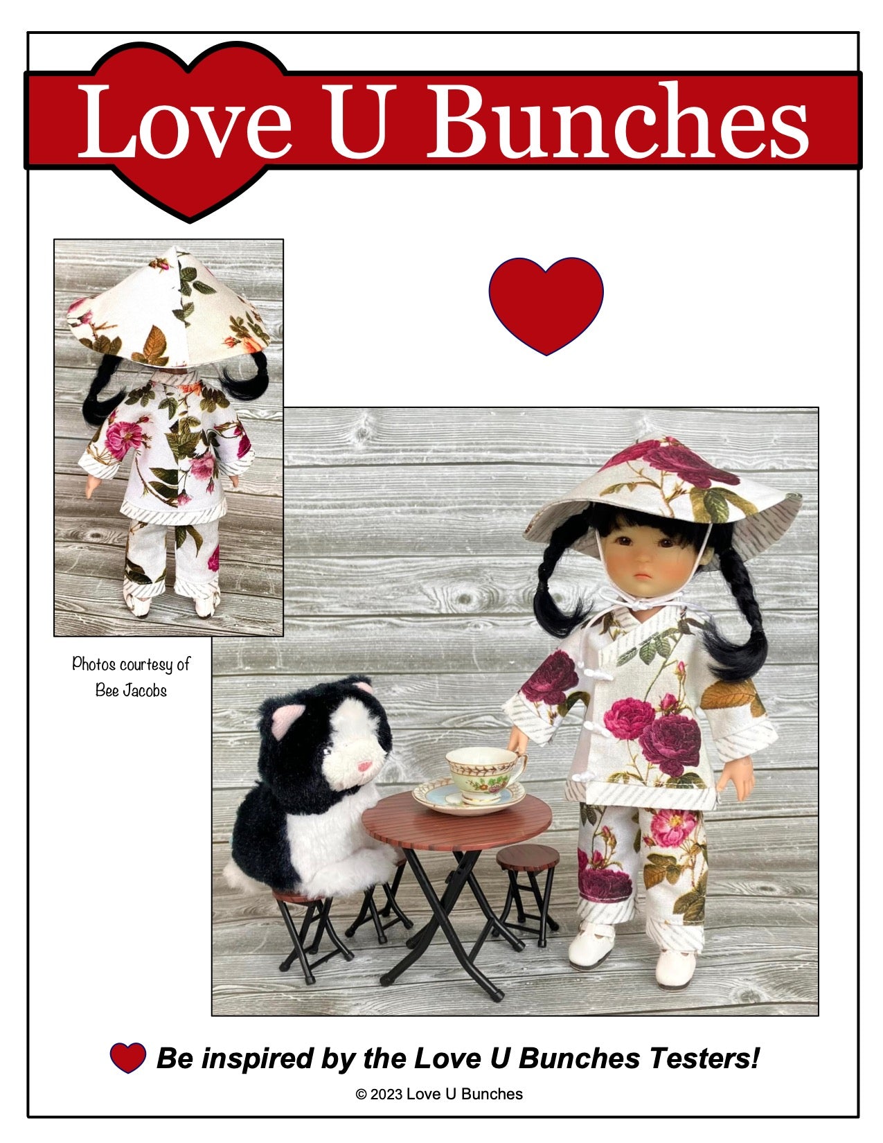 Love U Bunches 8" BJD Shanku Ensemble for 8 Inch BJD such as Ten Ping and Mini Sara Pixie Faire