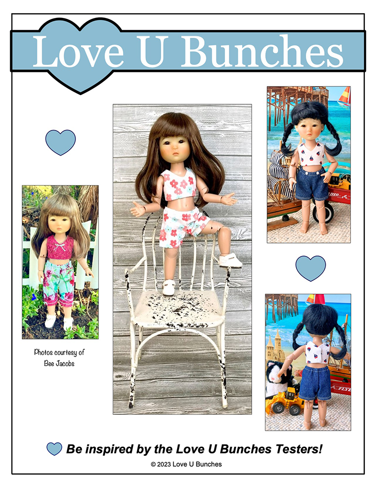 Love U Bunches 8" BJD Casual Day for 8 Inch BJD such as Ten Ping and Mini Sara Pixie Faire