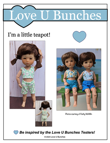 Love U Bunches 8" BJD Casual Day for 8 Inch BJD such as Ten Ping and Mini Sara Pixie Faire