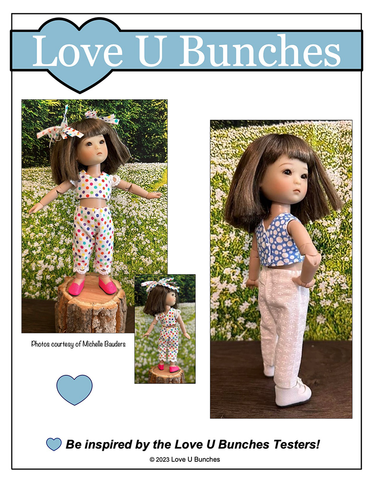 Love U Bunches 8" BJD Casual Day for 8 Inch BJD such as Ten Ping and Mini Sara Pixie Faire