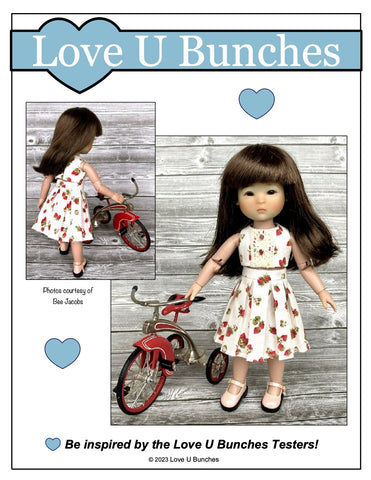Love U Bunches 8" BJD Petite Pleats for 8 Inch BJD such as Ten Ping and Mini Sara Pixie Faire
