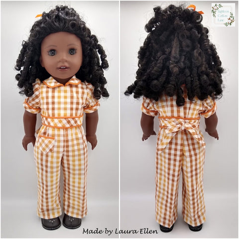Eighteen Cotton Lane 18 Inch Historical Let's Plant a Victory Garden! 18" Doll Clothes Pattern Pixie Faire