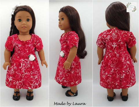 Eighteen Cotton Lane 18 Inch Historical Let's Send Our Love! 18" Doll Clothes Pattern Pixie Faire