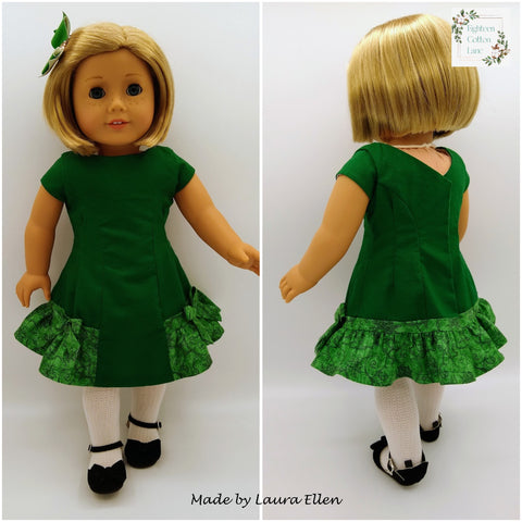 Eighteen Cotton Lane 18 Inch Historical Let's Put a Bow On It! 18" Doll Clothes Pattern Pixie Faire
