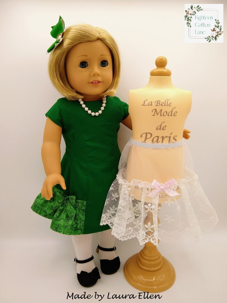 Eighteen Cotton Lane 18 Inch Historical Let's Put a Bow On It! 18" Doll Clothes Pattern Pixie Faire