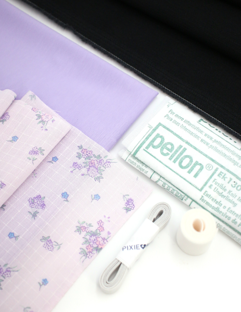Pixie Faire Pixie Packs Pixie Pack - Lavender With Black Denim -  Mix and Match Outfits Kit Pixie Faire