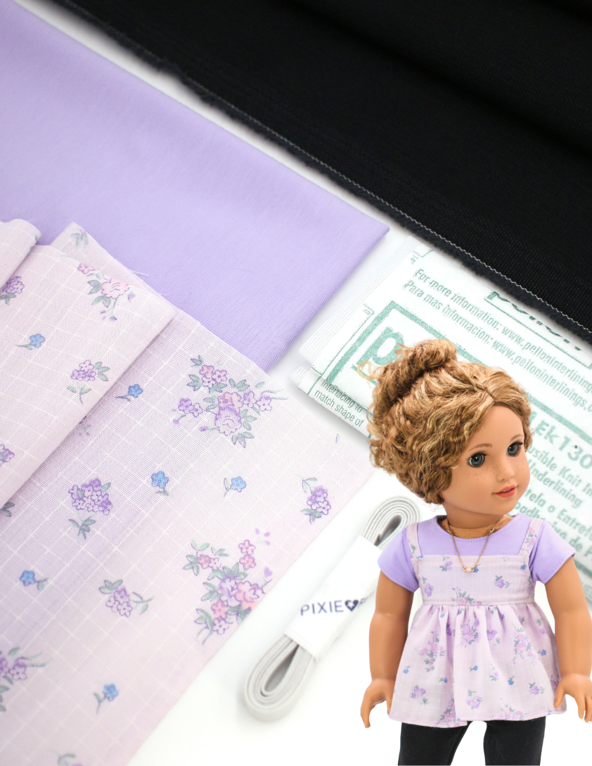 Pixie Faire Pixie Packs Pixie Pack - Lavender With Black Denim -  Mix and Match Outfits Kit Pixie Faire