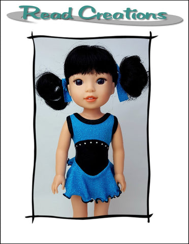 Read Creations WellieWishers Ice-Skating Leo 14.5" Doll Clothes Pattern Pixie Faire