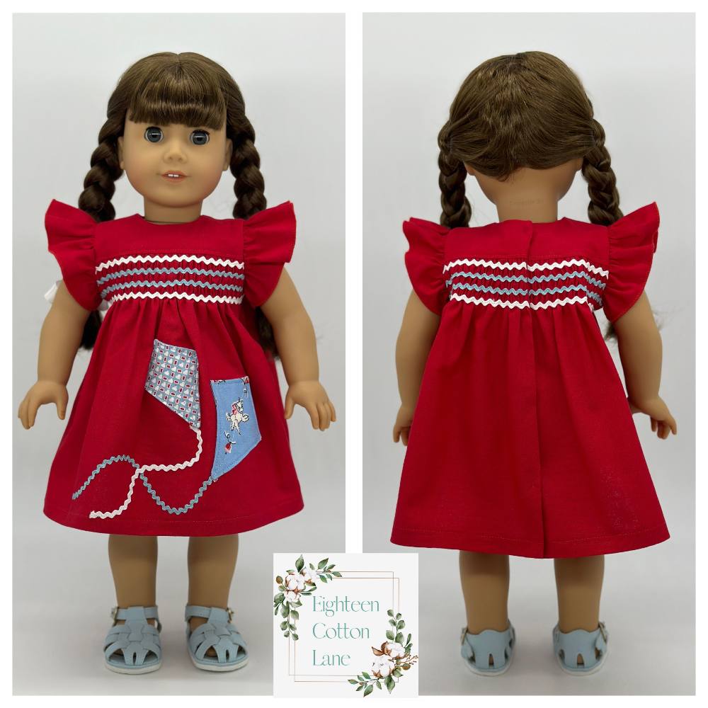 Eighteen Cotton Lane 18 Inch Historical Let's Fly a Kite! 18" Doll Clothes Pattern Pixie Faire