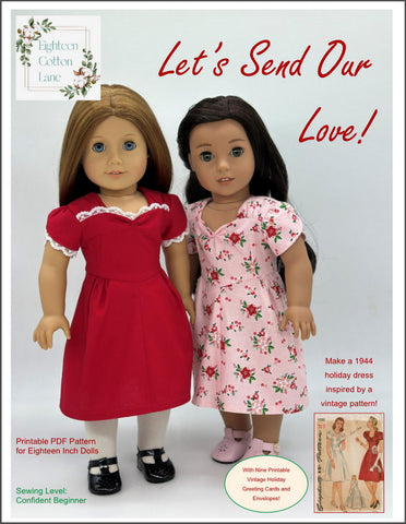 Let's Send Our Love! 18" Doll Clothes Pattern
