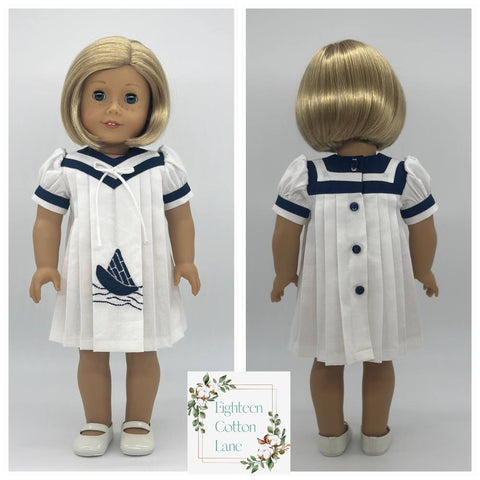 Eighteen Cotton Lane 18 Inch Historical Let's Set Sail! 18" Doll Clothes Pattern Pixie Faire
