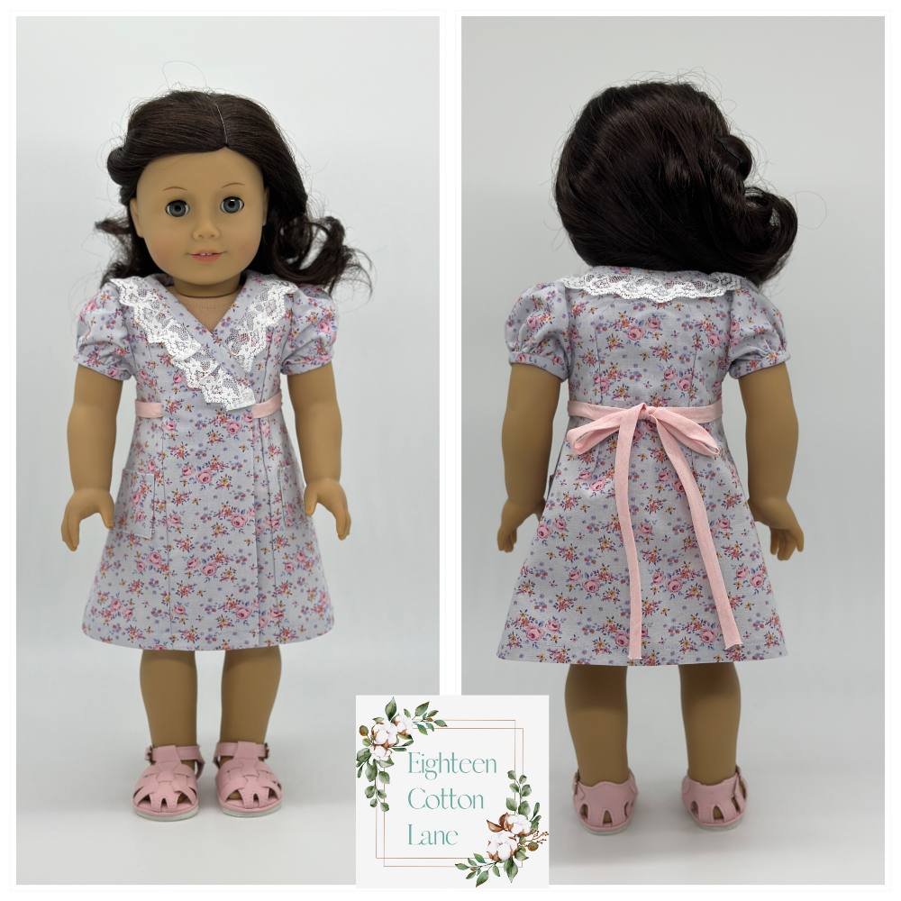 Eighteen Cotton Lane BOGO 18 Inch Historical Let's Tidy Up! 18" Doll Clothes Pattern Pixie Faire