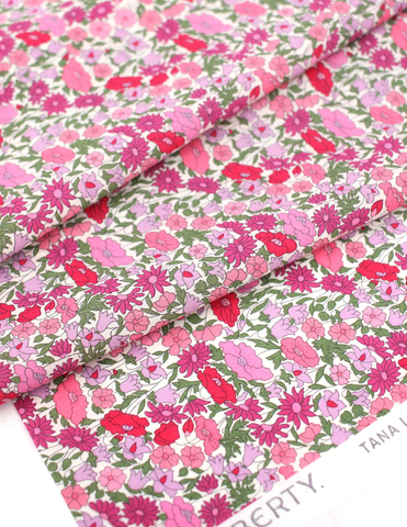 Pixie Faire Pixie Cuts Pixie Cuts Pre Cut Fabric - Liberty Tana Lawn Poppy Fat Quarter Pixie Faire