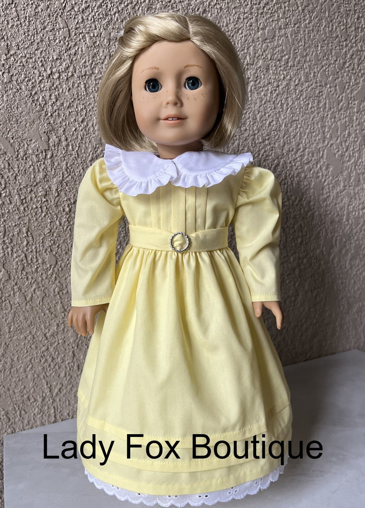 Lady Fox Boutique 18 Inch Historical Sweet Caramel Dress 18 Inch Doll Clothes Pattern Pixie Faire