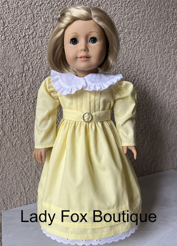 Lady Fox Boutique 18 Inch Historical Sweet Caramel Dress 18 Inch Doll Clothes Pattern Pixie Faire