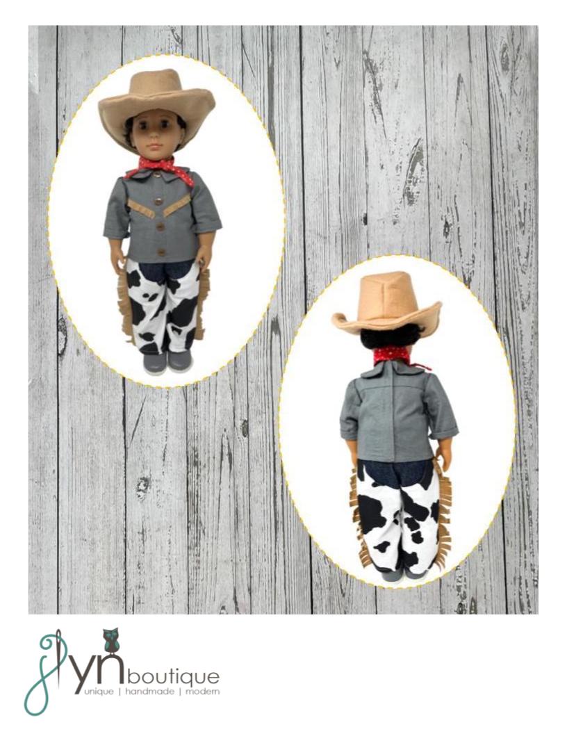 My Sunshine Dolls 18 Inch Modern Little Ranchers 18" Doll Clothes Pattern Pixie Faire