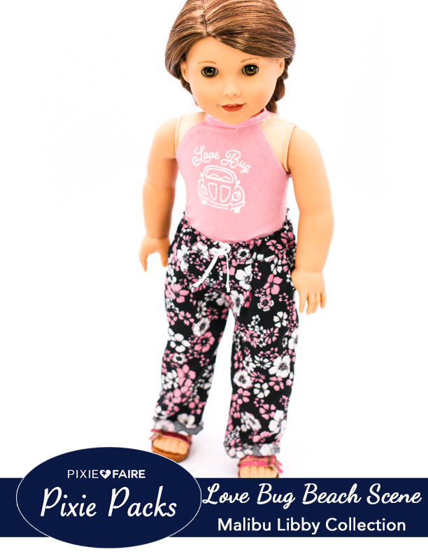 Pixie Faire Pixie Packs Pixie Packs Love Bug Beach Scene Malibu Libby Collection Pixie Faire