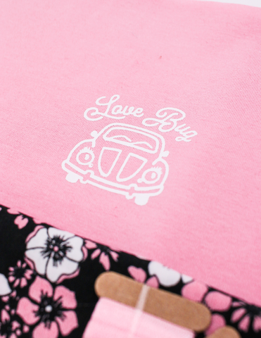 Pixie Faire Pixie Cuts Pixie Cuts Pre Cut Fabric - Love Bug Cotton Spandex Only (slightly Imperfect) Pixie Faire