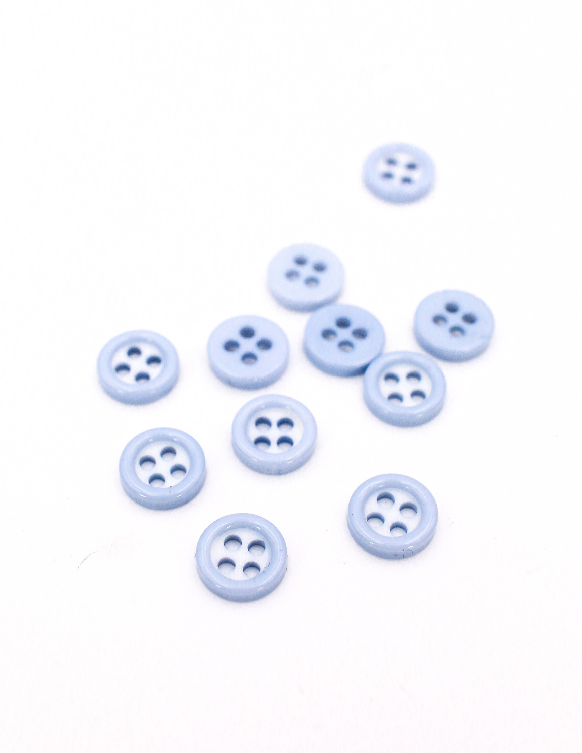 Pixie Faire Pixie Packs Pixie Packs Buttons - Light Blue and White 3/8" Pixie Faire