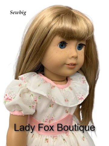 Lady Fox Boutique 18 Inch Modern Agatha Dress 18" Doll Clothes Pattern Pixie Faire