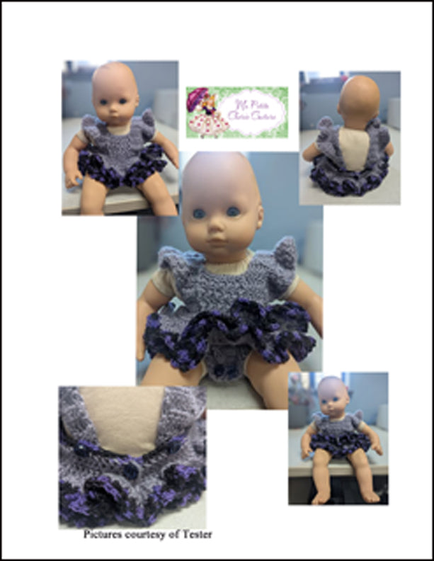 Mon Petite Cherie Couture Crochet Imani 15" Baby Doll Clothes Crochet Pattern Pixie Faire