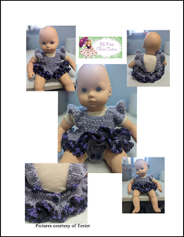 Mon Petite Cherie Couture Crochet Imani 15" Baby Doll Clothes Crochet Pattern Pixie Faire