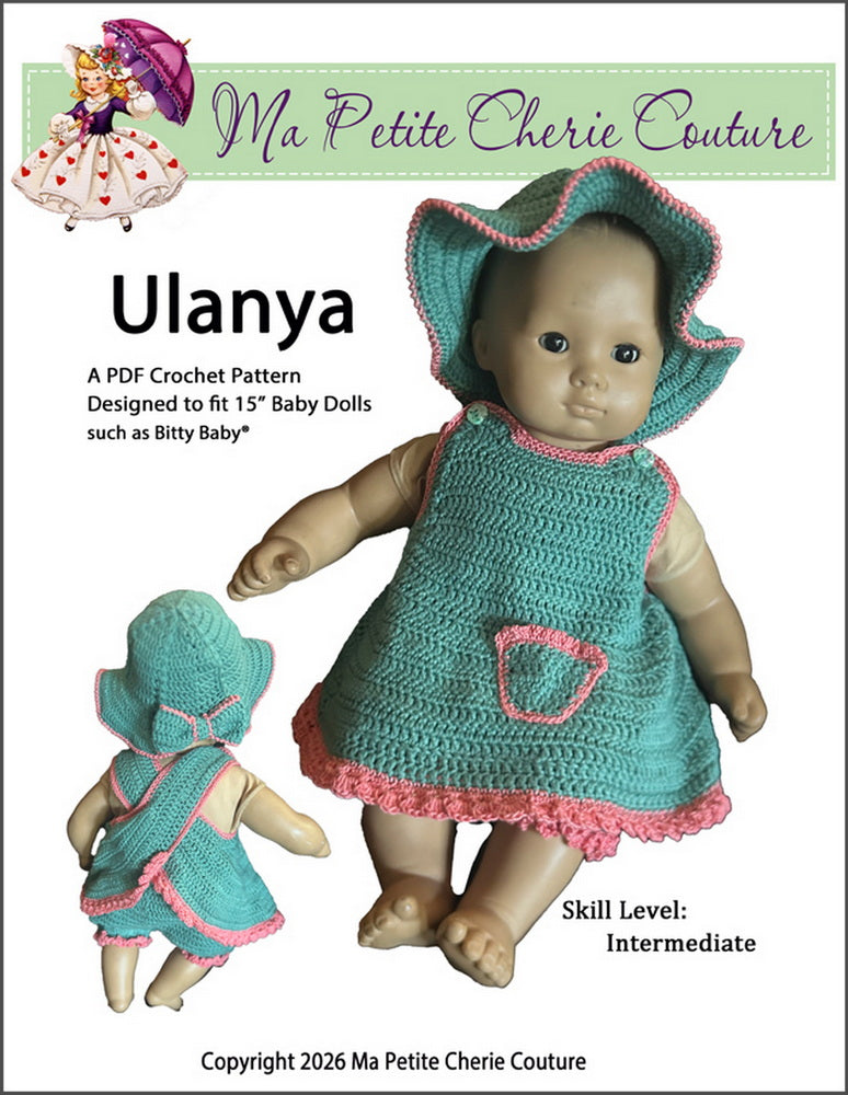 Ulanya 15" Baby Doll Clothes Crochet Pattern