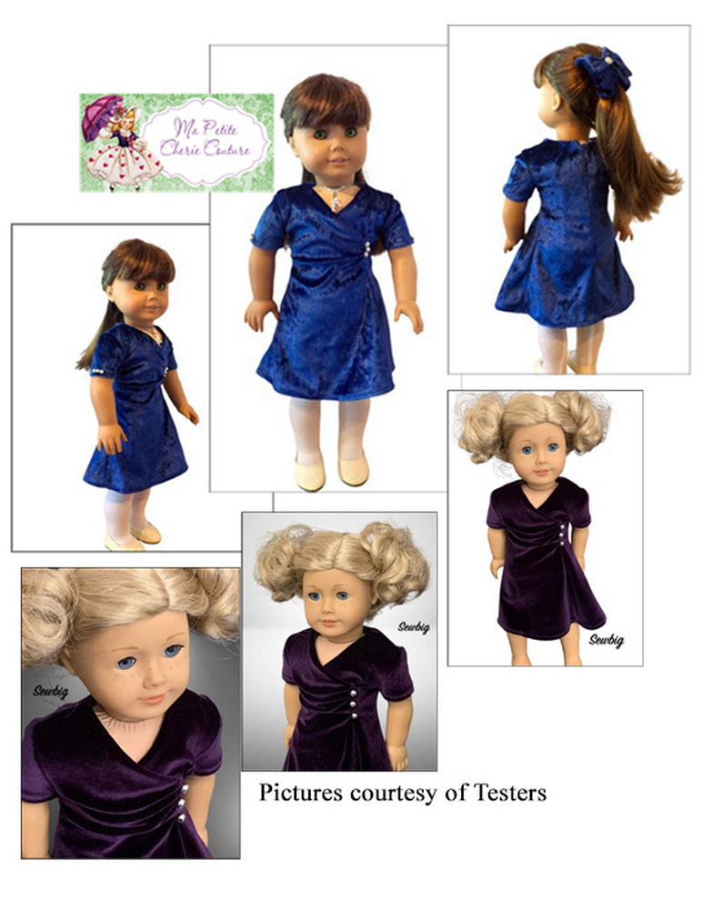 Mon Petite Cherie Couture 18 Inch Modern Xavia 18" Doll Clothes Pattern Pixie Faire