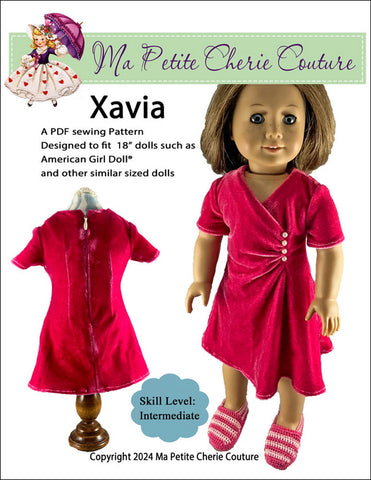 Mon Petite Cherie Couture 18 Inch Modern Xavia 18" Doll Clothes Pattern Pixie Faire
