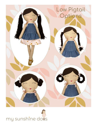 My Sunshine Dolls Cloth doll Sunshine Dress-Up Girl Doll 23" Cloth Doll Pattern Pixie Faire
