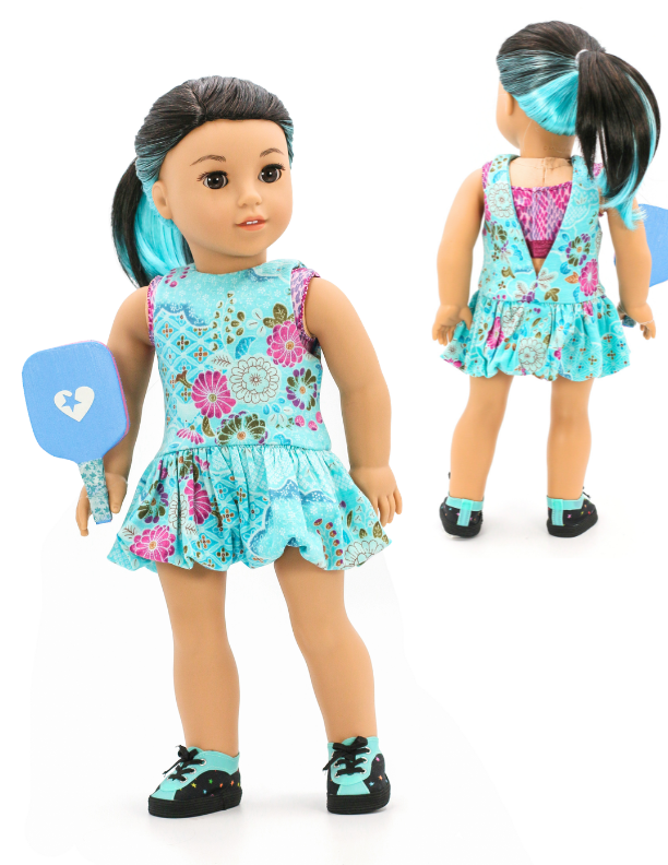 Pixie Faire Pixie Packs Pixie Packs Match Maker Bubble Dress - Aqua Floral Pixie Faire