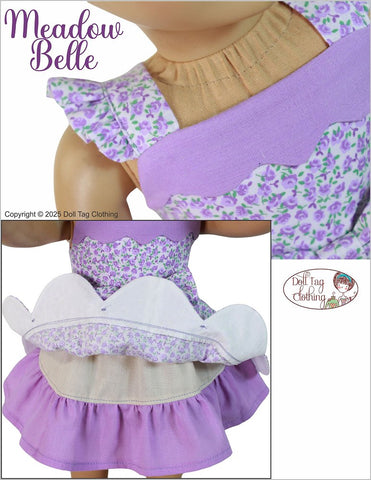 Doll Tag Clothing 18 Inch Modern Meadow Belle Dress 18" Doll Clothes Pattern Pixie Faire