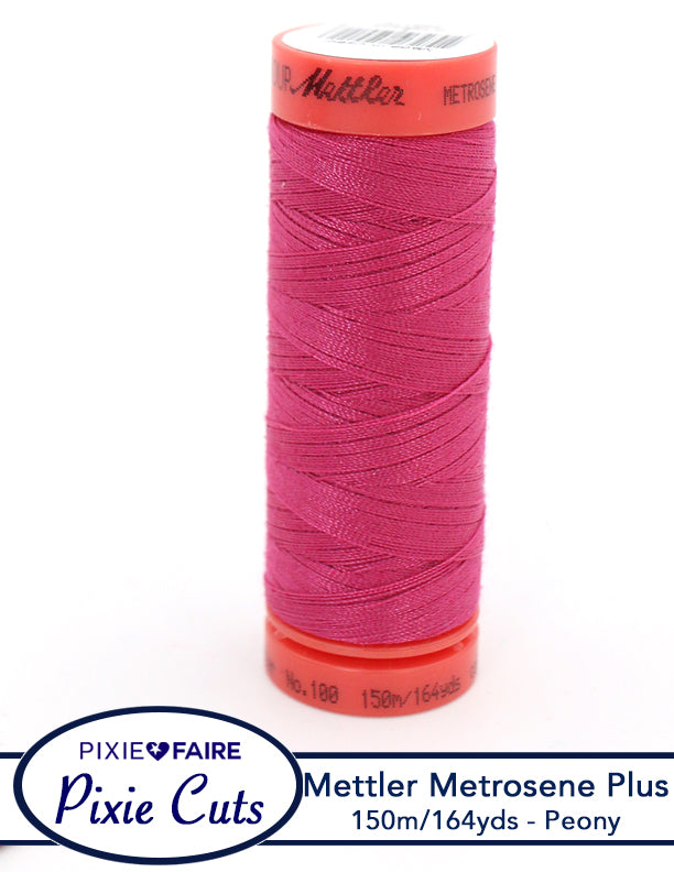 Pixie Faire Pixie Cuts Mettler Metrosene Plus Thread 150m/164yds Peony Pixie Faire