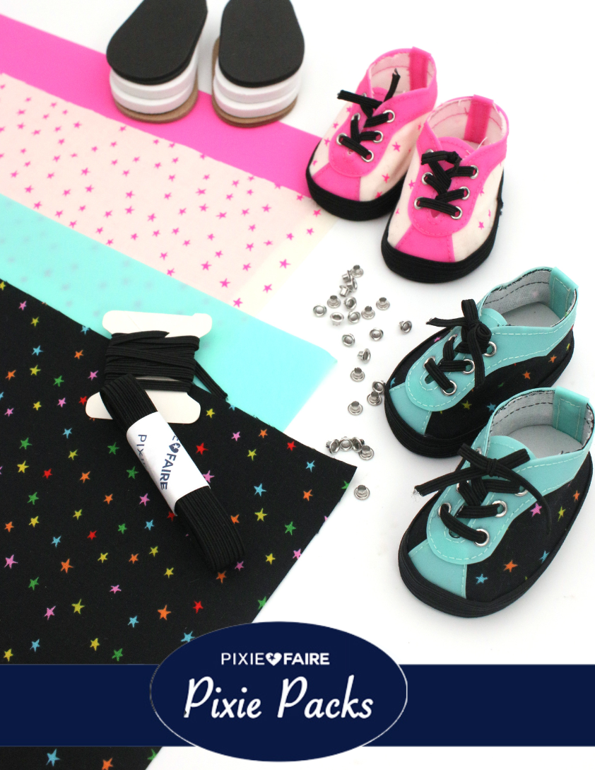 Pixie Faire Pixie Packs Pixie Packs Mini Starry Retro Sneakers Shoe Collection Pixie Faire