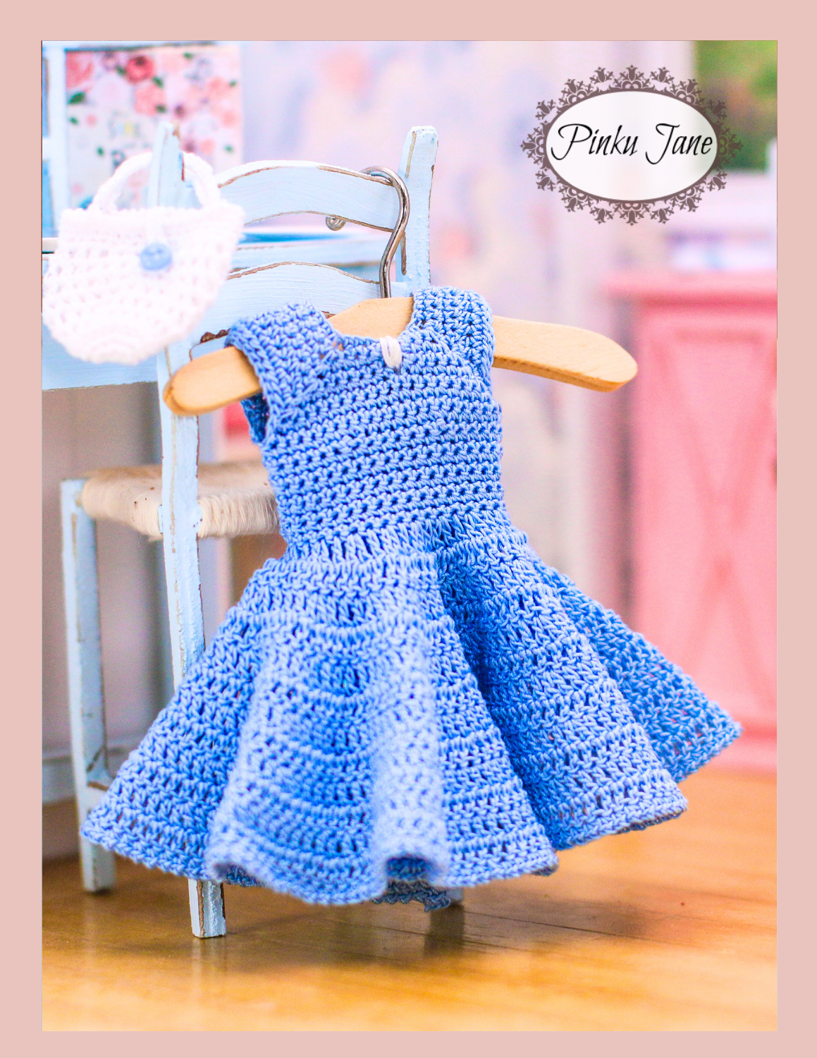 Miss Audrey Dress and Petticoat Crochet Pattern For 12