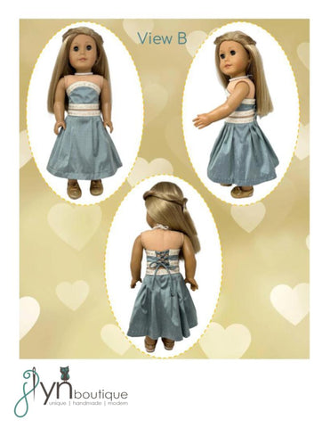 J Lyn Boutique BOGO 18 Inch Modern Modern Wedding 18" Doll Clothes Pattern Pixie Faire