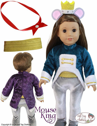 Doll Tag Clothing 18 Inch Modern Mouse King 18" Doll Clothes Pattern Pixie Faire