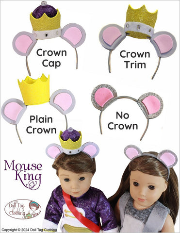 Doll Tag Clothing 18 Inch Modern Mouse King 18" Doll Clothes Pattern Pixie Faire