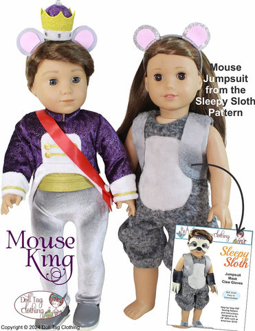 Doll Tag Clothing 18 Inch Modern Mouse King 18" Doll Clothes Pattern Pixie Faire