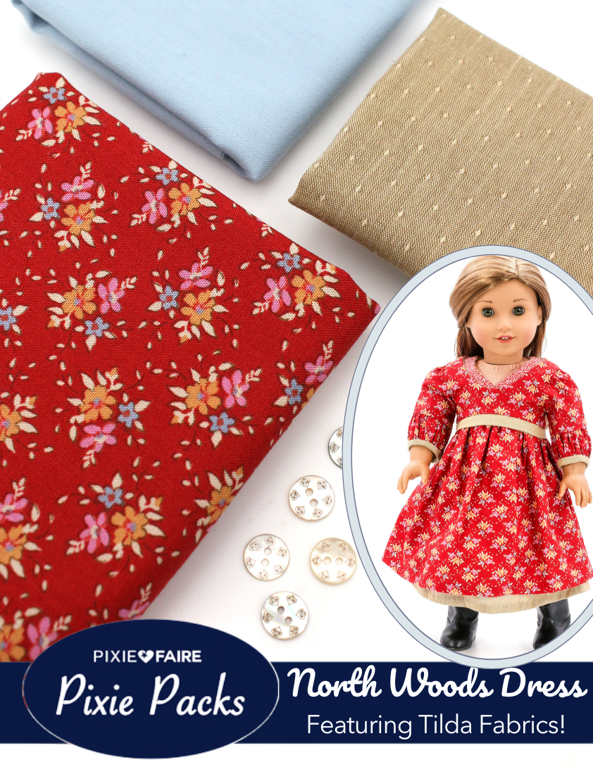 Pixie Faire Pixie Packs Pixie Packs North Woods Dress Kit Frieda Red Pixie Faire