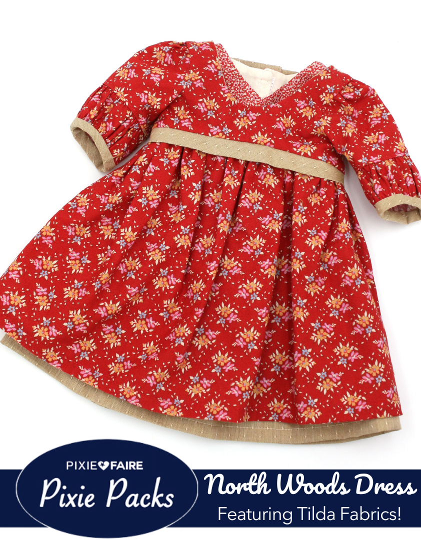 Pixie Faire Pixie Packs Pixie Packs North Woods Dress Kit Frieda Red Pixie Faire