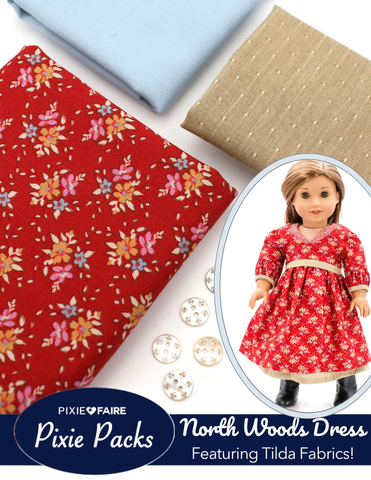 Pixie Faire Pixie Packs Pixie Packs North Woods Dress Kit Frieda Red Pixie Faire