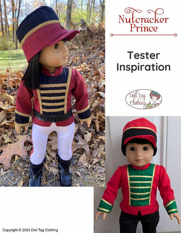 Doll Tag Clothing 18 Inch Modern Nutcracker Prince 18" Doll Clothes Pattern Pixie Faire