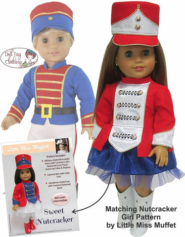 Doll Tag Clothing 18 Inch Modern Nutcracker Prince 18" Doll Clothes Pattern Pixie Faire