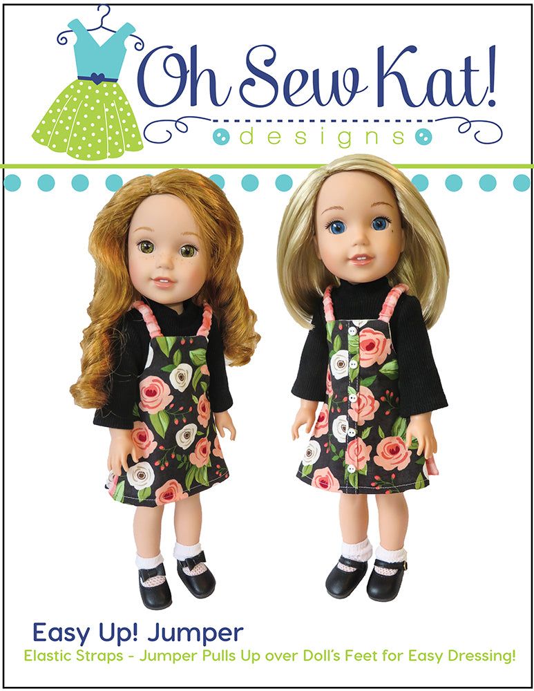 Oh Sew Kat WellieWishers Easy Up! Jumper 14.5" Doll Clothes Pattern Pixie Faire