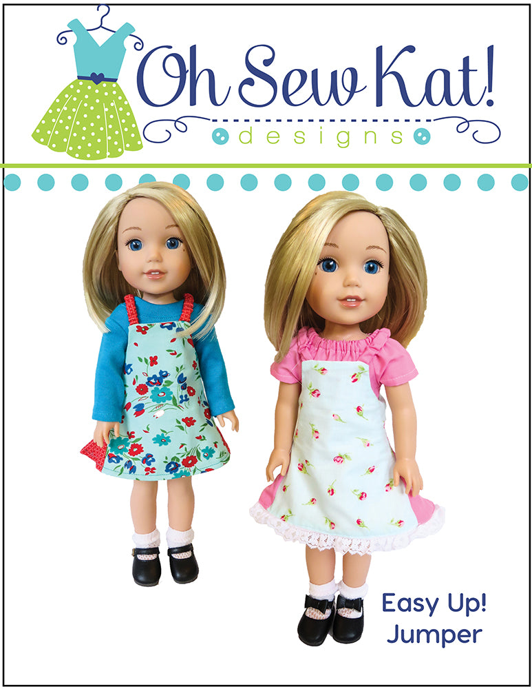 Oh Sew Kat Easy Up! Jumper Doll Clothes Pattern for 14.5 inch Dolls